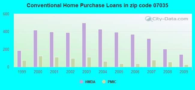 Conventional Home Purchase Loans in zip code 07035