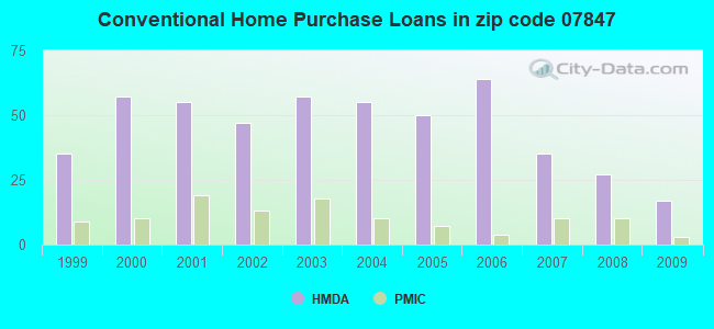 Conventional Home Purchase Loans in zip code 07847