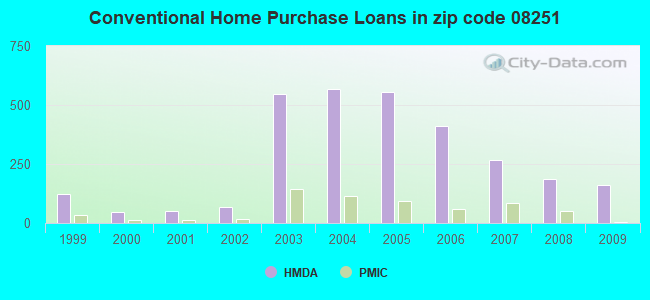 Conventional Home Purchase Loans in zip code 08251