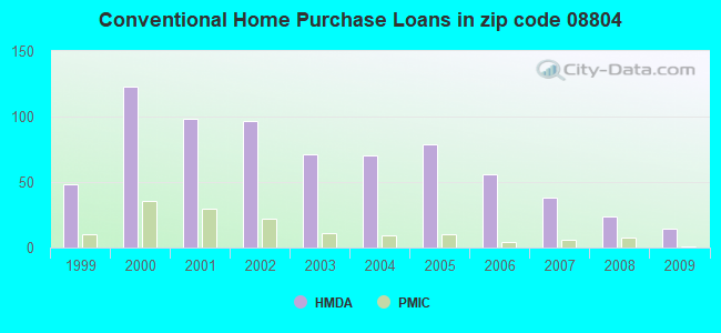 Conventional Home Purchase Loans in zip code 08804