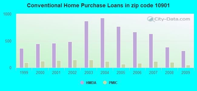 Conventional Home Purchase Loans in zip code 10901