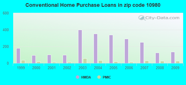 Conventional Home Purchase Loans in zip code 10980