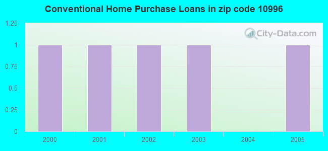 Conventional Home Purchase Loans in zip code 10996