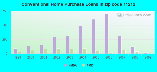 Conventional Home Purchase Loans in zip code 11212