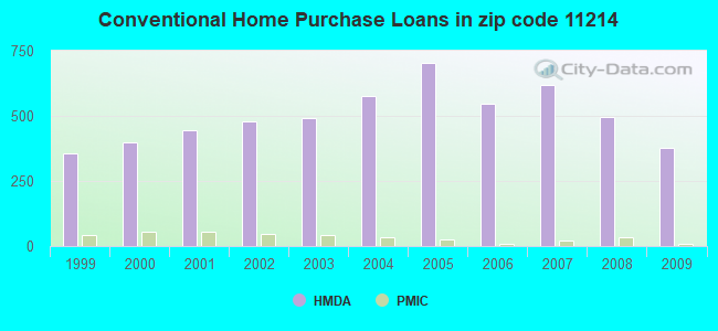 Conventional Home Purchase Loans in zip code 11214