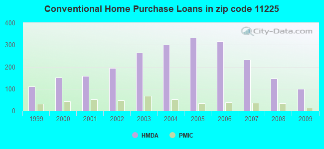 Conventional Home Purchase Loans in zip code 11225