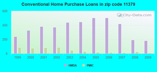Conventional Home Purchase Loans in zip code 11379