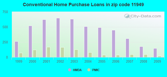 Conventional Home Purchase Loans in zip code 11949