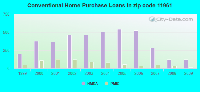 Conventional Home Purchase Loans in zip code 11961