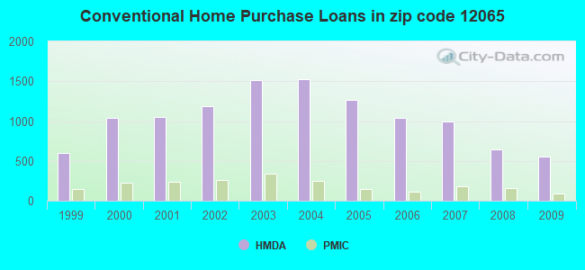Conventional Home Purchase Loans in zip code 12065