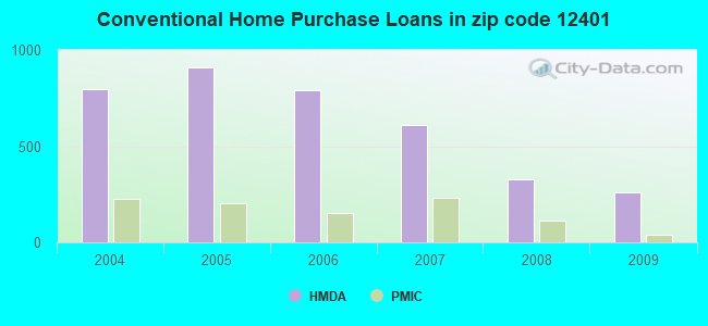 Conventional Home Purchase Loans in zip code 12401