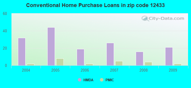 Conventional Home Purchase Loans in zip code 12433
