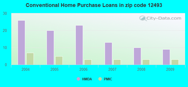 Conventional Home Purchase Loans in zip code 12493