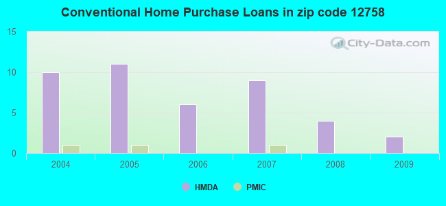 Conventional Home Purchase Loans in zip code 12758