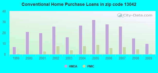 Conventional Home Purchase Loans in zip code 13042