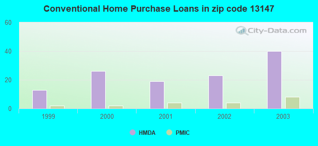 Conventional Home Purchase Loans in zip code 13147