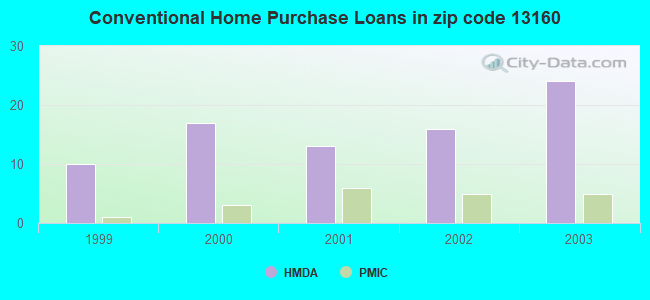 Conventional Home Purchase Loans in zip code 13160