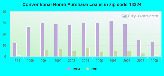 Conventional Home Purchase Loans in zip code 13324