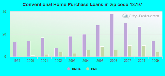 Conventional Home Purchase Loans in zip code 13797