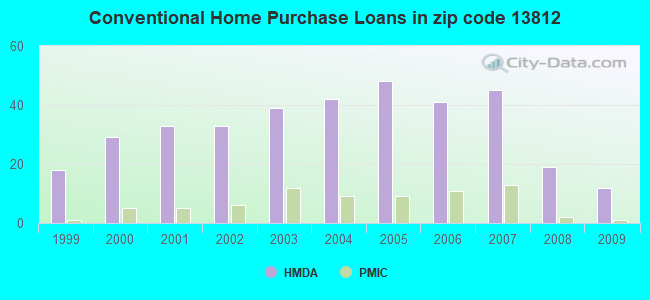 Conventional Home Purchase Loans in zip code 13812