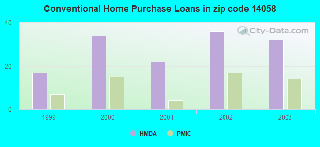Conventional Home Purchase Loans in zip code 14058
