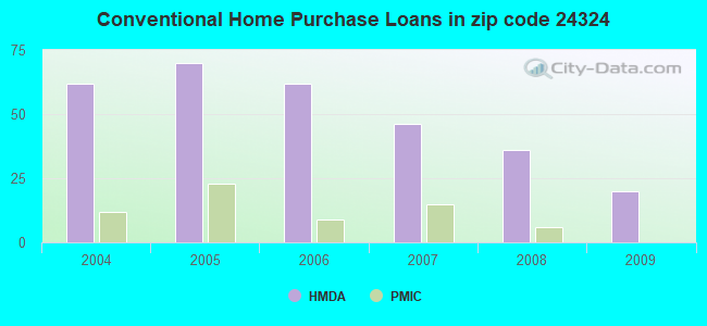 Conventional Home Purchase Loans in zip code 24324