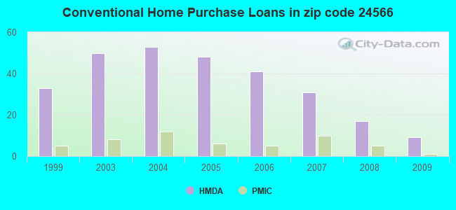 Conventional Home Purchase Loans in zip code 24566