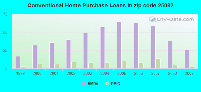 Conventional Home Purchase Loans in zip code 25082