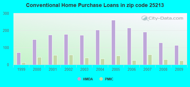 Conventional Home Purchase Loans in zip code 25213