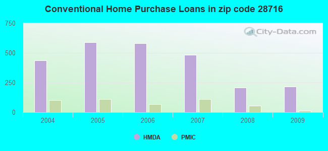 Conventional Home Purchase Loans in zip code 28716