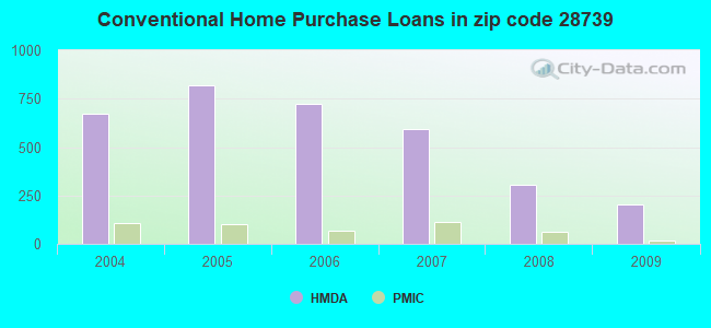 Conventional Home Purchase Loans in zip code 28739