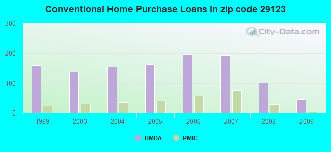 Conventional Home Purchase Loans in zip code 29123