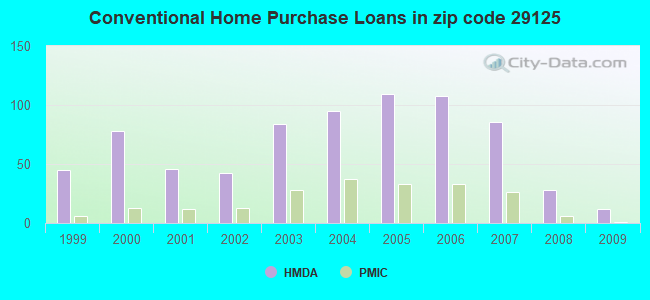 Conventional Home Purchase Loans in zip code 29125