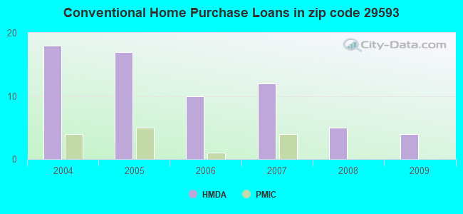 Conventional Home Purchase Loans in zip code 29593