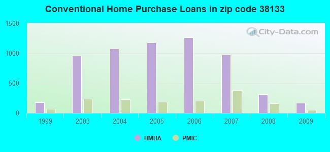 Conventional Home Purchase Loans in zip code 38133
