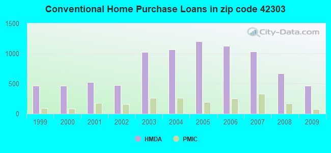 Conventional Home Purchase Loans in zip code 42303