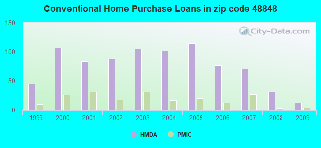 Conventional Home Purchase Loans in zip code 48848