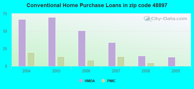Conventional Home Purchase Loans in zip code 48897