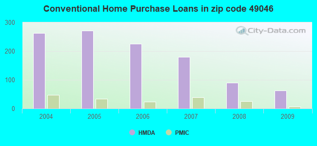 Conventional Home Purchase Loans in zip code 49046