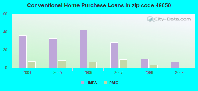 Conventional Home Purchase Loans in zip code 49050