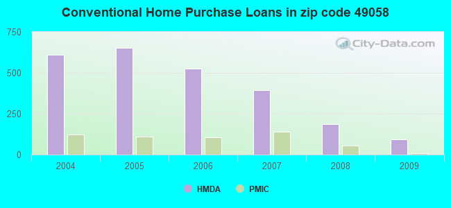 Conventional Home Purchase Loans in zip code 49058