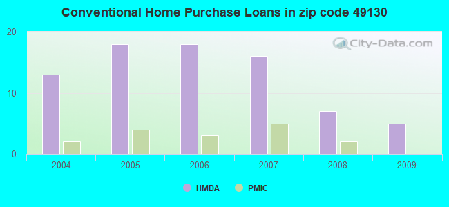Conventional Home Purchase Loans in zip code 49130