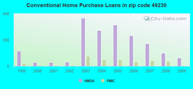 Conventional Home Purchase Loans in zip code 49230