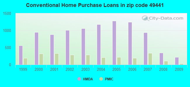 Conventional Home Purchase Loans in zip code 49441