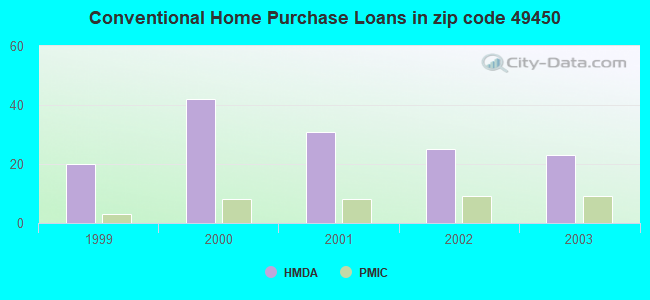 Conventional Home Purchase Loans in zip code 49450