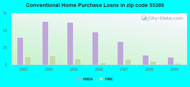 Conventional Home Purchase Loans in zip code 55389