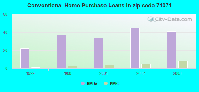 Conventional Home Purchase Loans in zip code 71071