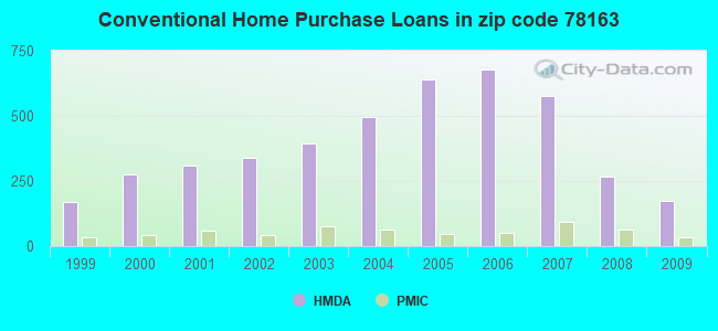 Conventional Home Purchase Loans in zip code 78163