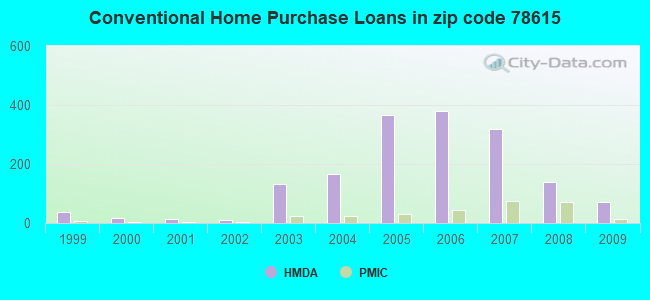 Conventional Home Purchase Loans in zip code 78615