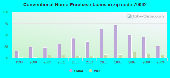 Conventional Home Purchase Loans in zip code 79042